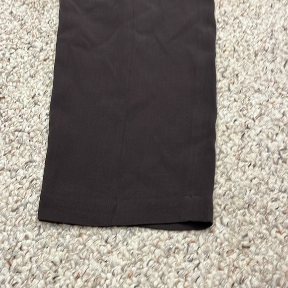 Eileen Fisher 100% Silk Brown Dress Pants Side Zip Size Medium Lagenlook - Picture 5 of 9